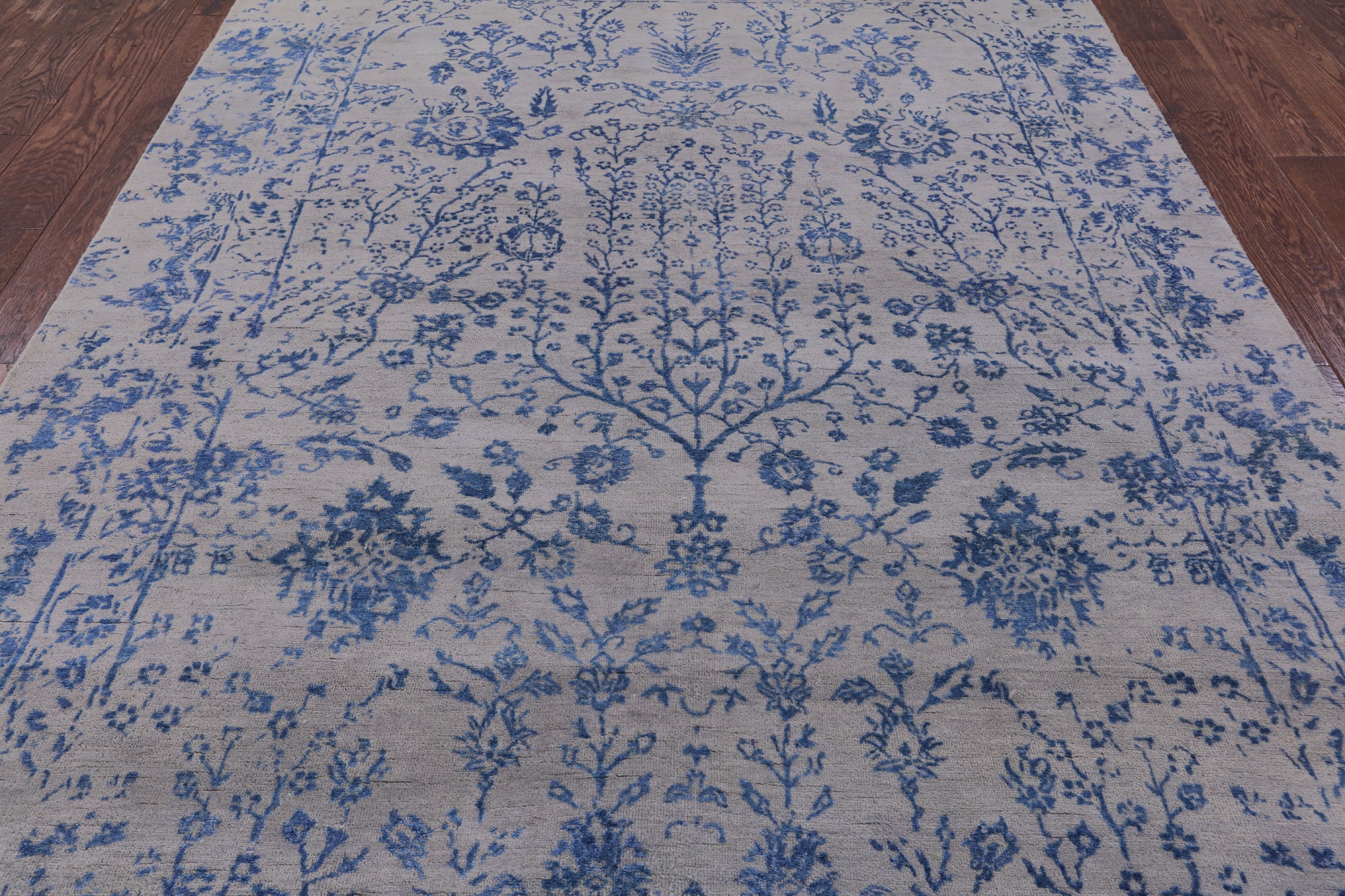 Modern Handmade Wool & Silk Rug - 5' 11" X 8' 11" - Golden Nile
