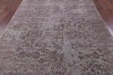 Grey Modern Handmade Wool & Silk Rug - 6' 0" X 9' 2" - Golden Nile