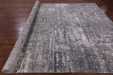 Modern Hand Knotted Wool & Silk Rug - 8' 10" X 12' 0" - Golden Nile