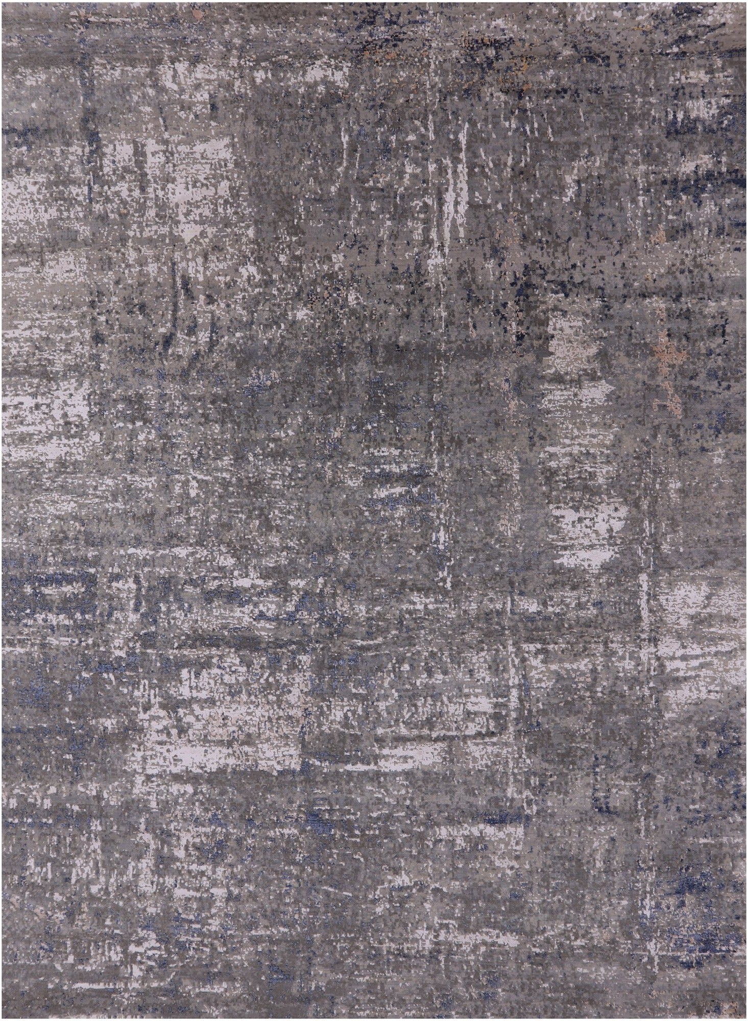 Modern Hand Knotted Wool & Silk Rug - 8' 10" X 12' 0" - Golden Nile