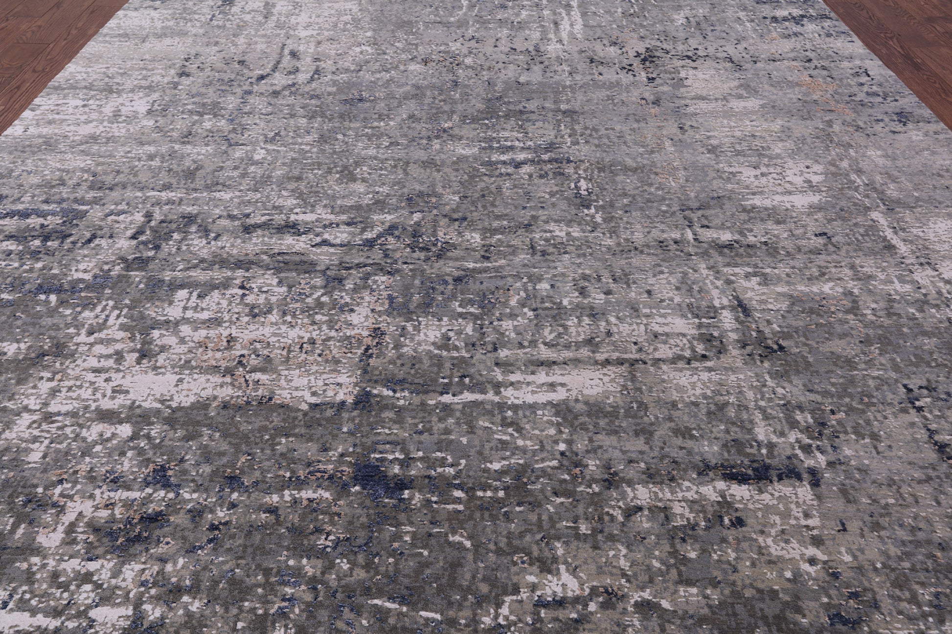 Modern Hand Knotted Wool & Silk Rug - 8' 10" X 12' 0" - Golden Nile