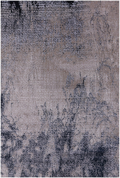 Contemporary Handmade Wool & Silk Rug - 6' 6" X 9' 8" - Golden Nile