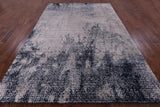 Contemporary Handmade Wool & Silk Rug - 6' 6" X 9' 8" - Golden Nile
