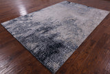 Contemporary Handmade Wool & Silk Rug - 6' 6" X 9' 8" - Golden Nile