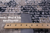 Contemporary Handmade Wool & Silk Rug - 6' 6" X 9' 8" - Golden Nile