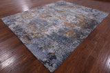 Modern Hand Knotted Wool & Silk Rug - 8' 0" X 10' 0" - Golden Nile