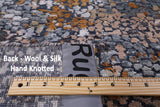 Modern Hand Knotted Wool & Silk Rug - 8' 0" X 10' 0" - Golden Nile