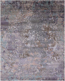 Contemporary Hand Knotted Wool & Silk Rug - 7' 11" X 10' 0" - Golden Nile