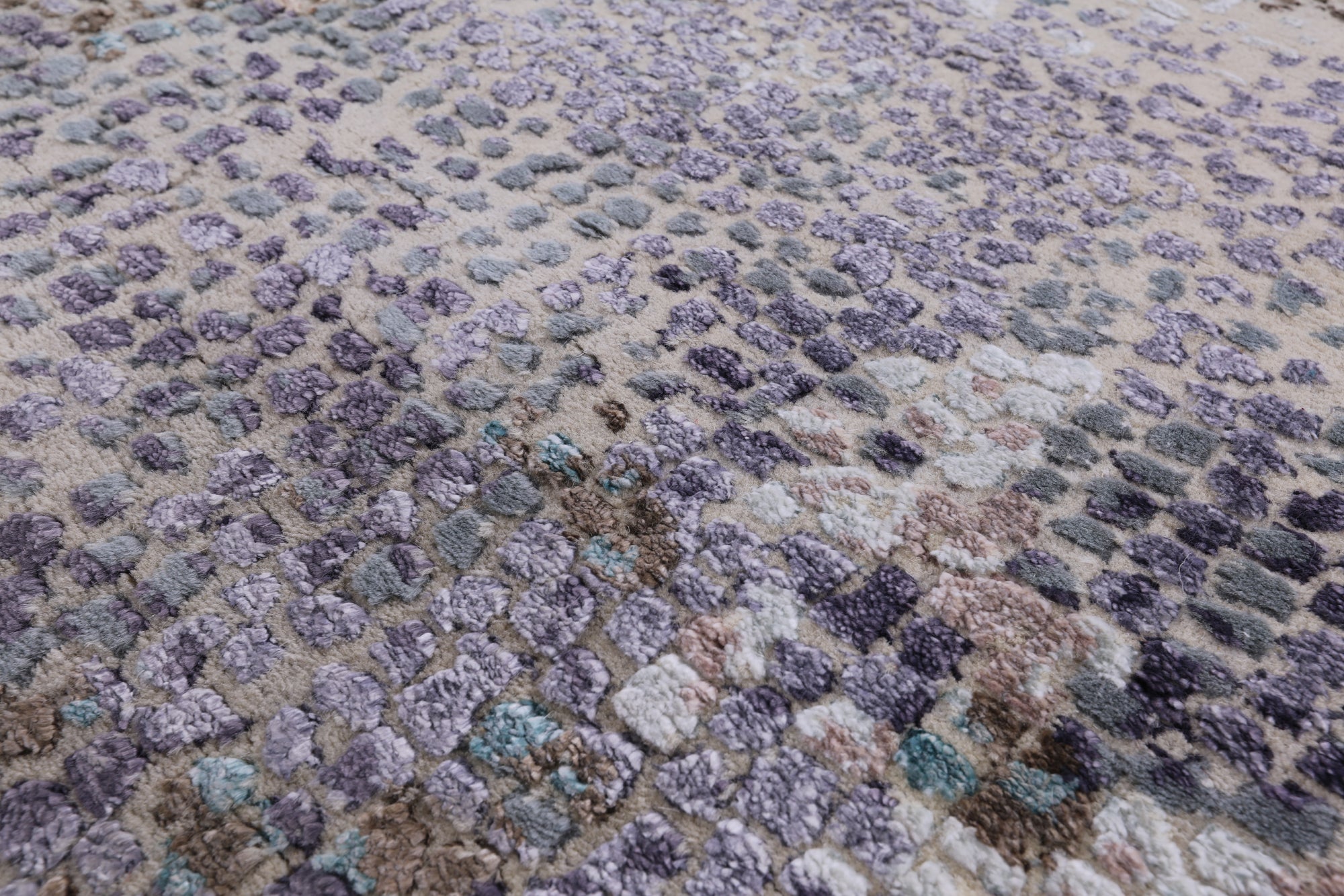Contemporary Hand Knotted Wool & Silk Rug - 7' 11" X 10' 0" - Golden Nile