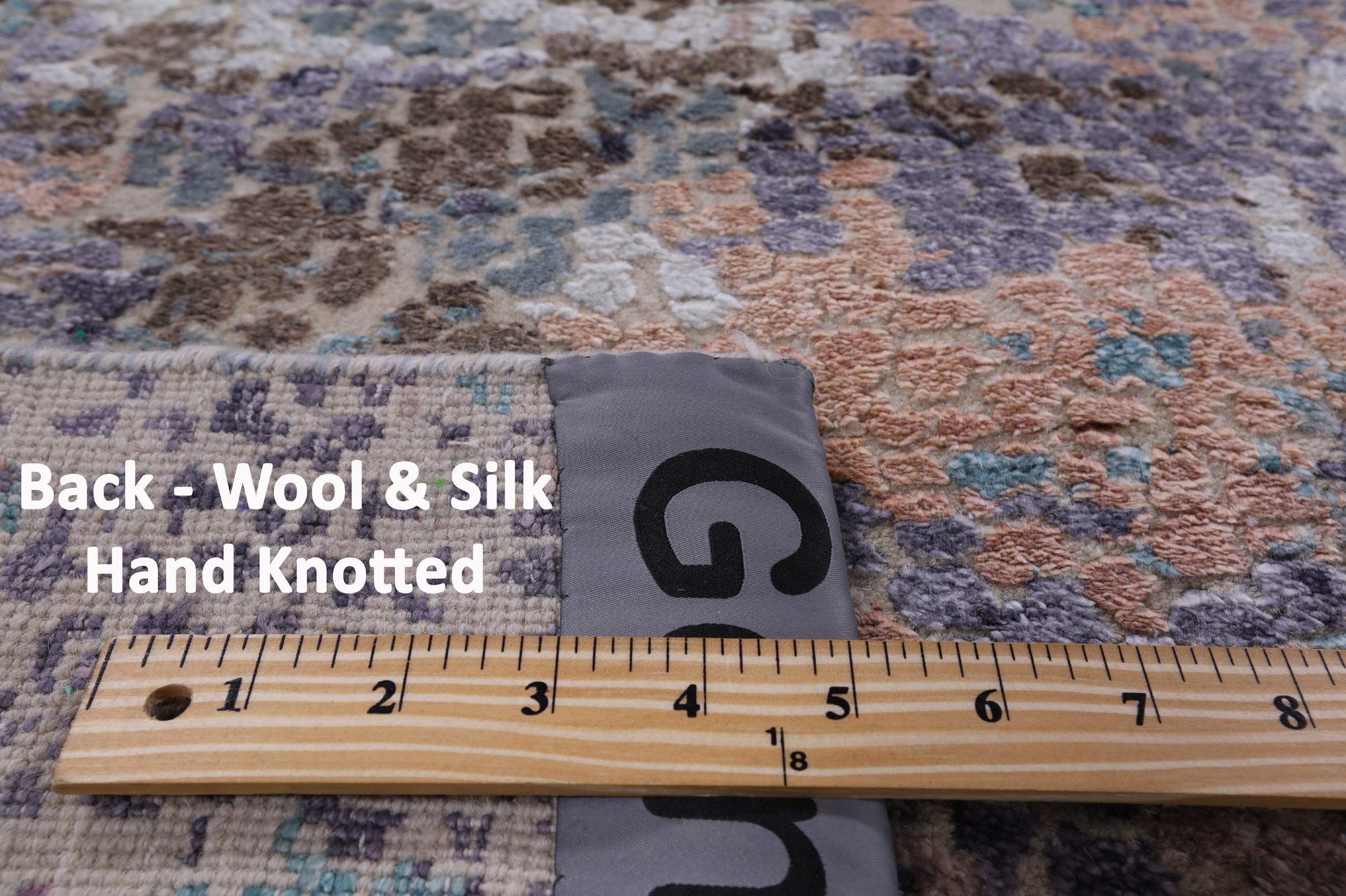 Contemporary Hand Knotted Wool & Silk Rug - 7' 11" X 10' 0" - Golden Nile