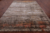 Modern Hand Knotted Wool & Silk Rug - 9' 0" X 12' 2" - Golden Nile