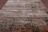 Modern Hand Knotted Wool & Silk Rug - 9' 0" X 12' 2" - Golden Nile