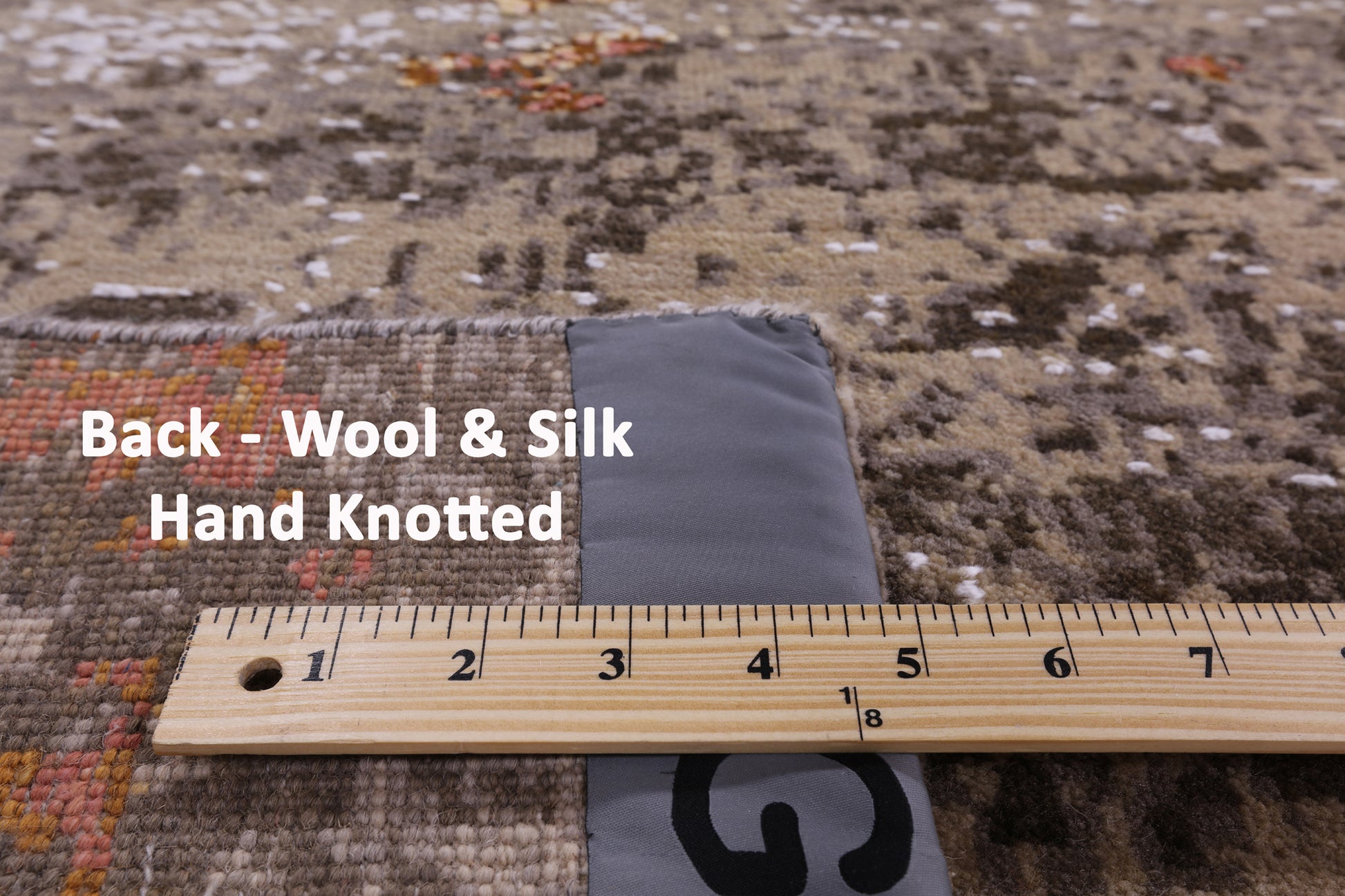 Modern Hand Knotted Wool & Silk Rug - 9' 0" X 12' 2" - Golden Nile