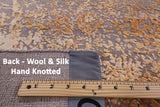 Modern Hand Knotted Wool & Silk Rug - 5' 7" X 8' 3" - Golden Nile