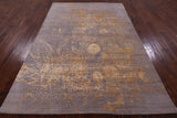 Modern Hand Knotted Wool & Silk Rug - 5' 7" X 8' 3" - Golden Nile