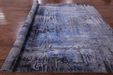 Modern Hand Knotted Wool & Silk Rug - 8' 10" X 12' 0" - Golden Nile