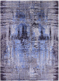 Modern Hand Knotted Wool & Silk Rug - 8' 10" X 12' 0" - Golden Nile