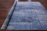 Contemporary Hand Knotted Wool & Silk Rug - 8' 11" X 12' 1" - Golden Nile