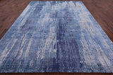 Contemporary Hand Knotted Wool & Silk Rug - 8' 11" X 12' 1" - Golden Nile