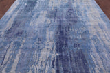 Contemporary Hand Knotted Wool & Silk Rug - 8' 11" X 12' 1" - Golden Nile