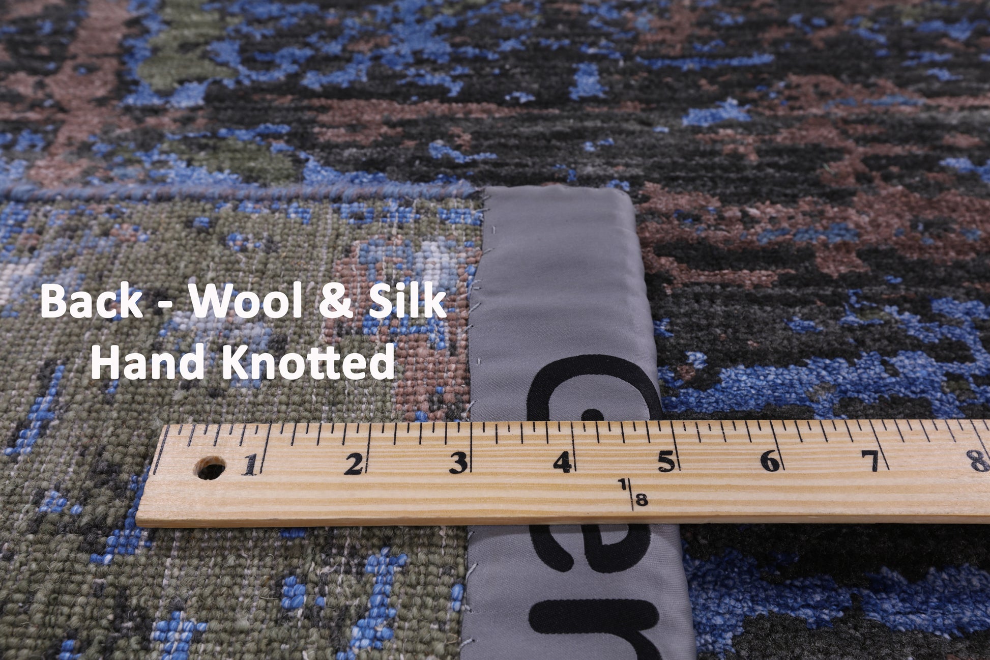 Modern Hand Knotted Wool & Silk Rug - 7' 11" X 10' 1" - Golden Nile