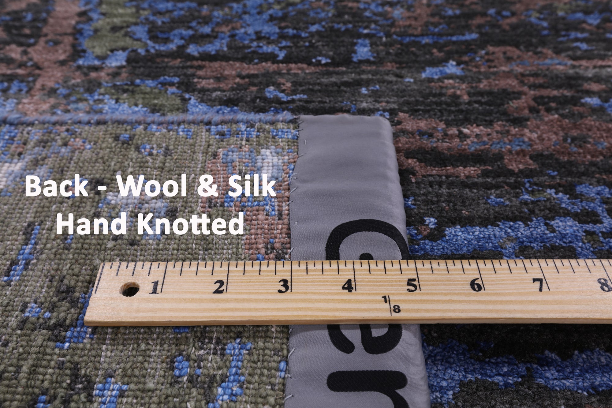 Modern Hand Knotted Wool & Silk Rug - 7' 11" X 10' 1" - Golden Nile