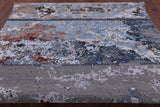 Modern Hand Knotted Wool & Silk Rug - 8' 0" X 10' 1" - Golden Nile