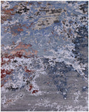 Modern Hand Knotted Wool & Silk Rug - 8' 0" X 10' 1" - Golden Nile