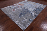 Modern Hand Knotted Wool & Silk Rug - 8' 0" X 10' 1" - Golden Nile