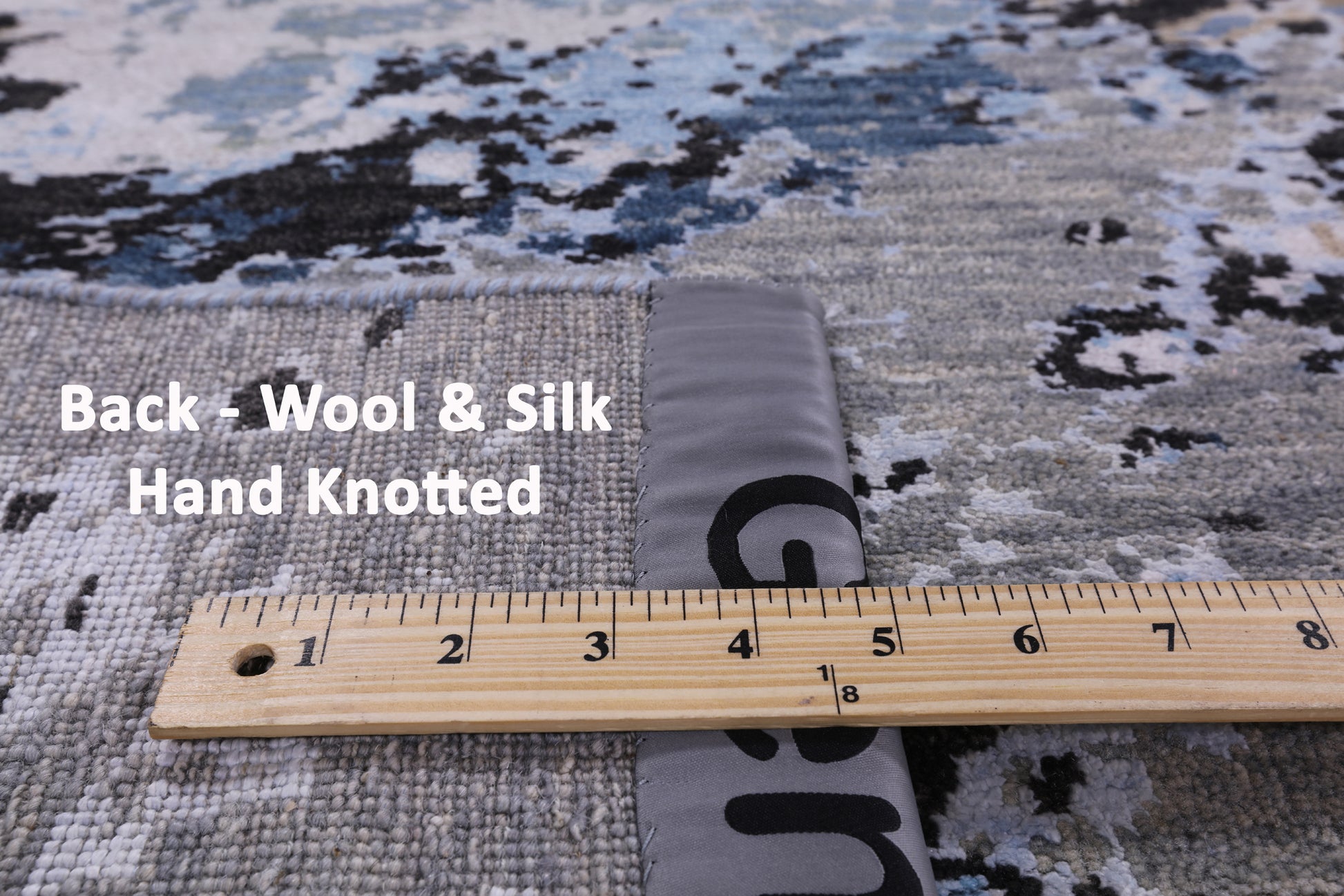 Modern Hand Knotted Wool & Silk Rug - 8' 0" X 10' 1" - Golden Nile