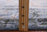 Contemporary Handmade Wool & Silk Urban Design Rug - 8' 0" X 9' 11" - Golden Nile