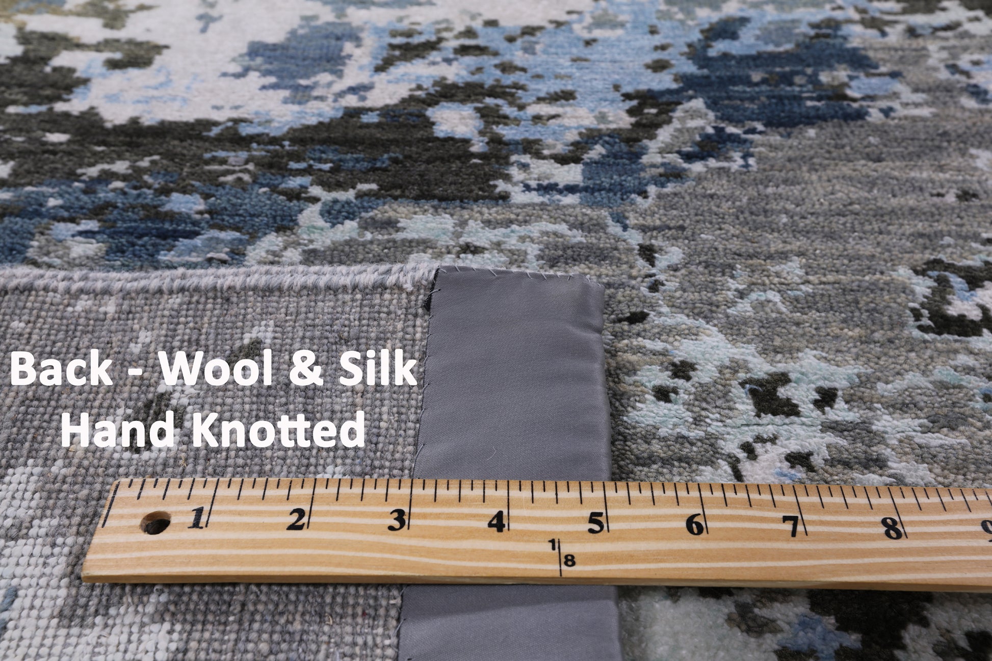 Contemporary Handmade Wool & Silk Rug - 8' 0" X 10' 1" - Golden Nile