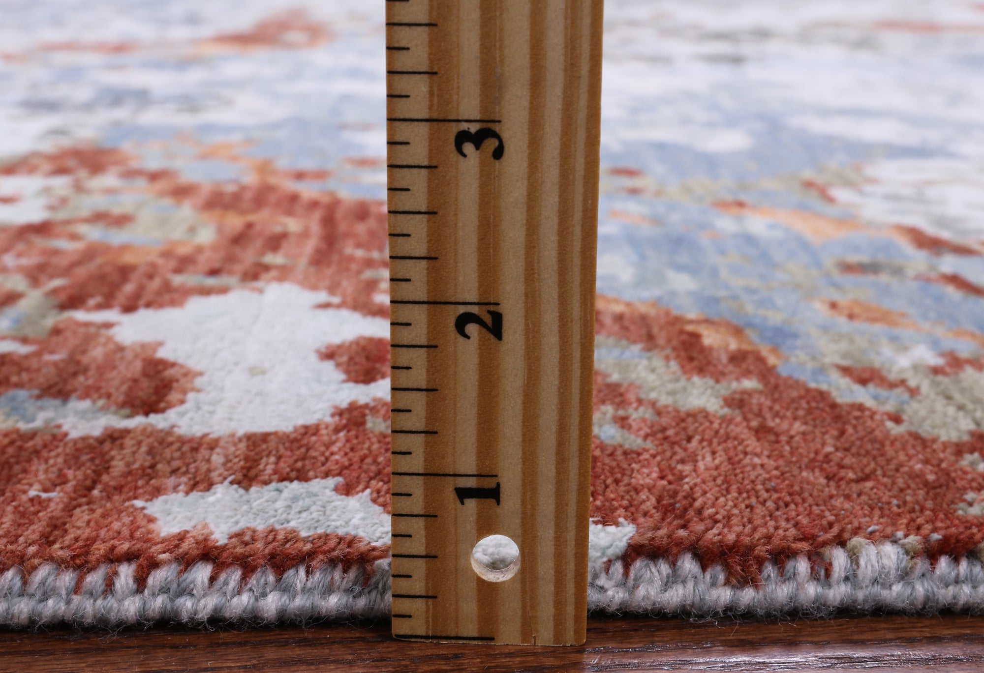 Contemporary Handmade Wool & Silk Rug - 8' 0" X 10' 1" - Golden Nile