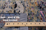 Contemporary Handmade Wool & Silk Rug - 5' 10" X 8' 11" - Golden Nile