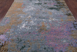 Modern Hand Knotted Wool & Silk Rug - 6' 1" X 9' 2" - Golden Nile