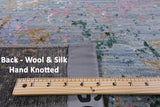 Modern Hand Knotted Wool & Silk Rug - 6' 1" X 9' 2" - Golden Nile
