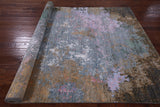 Modern Hand Knotted Wool & Silk Rug - 6' 1" X 9' 2" - Golden Nile