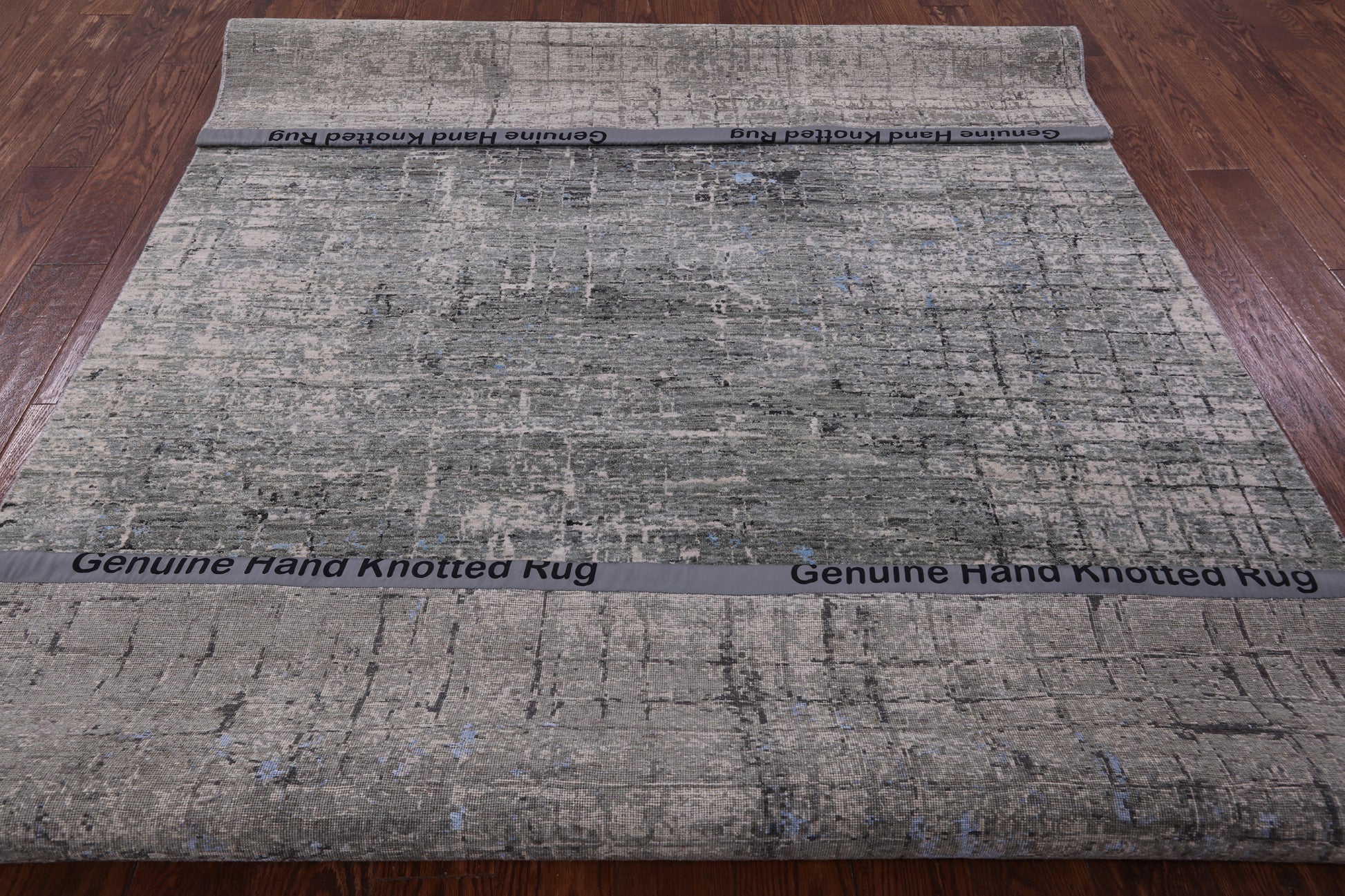 Modern Hand Knotted Wool & Silk Rug - 6' 2" X 9' 0" - Golden Nile