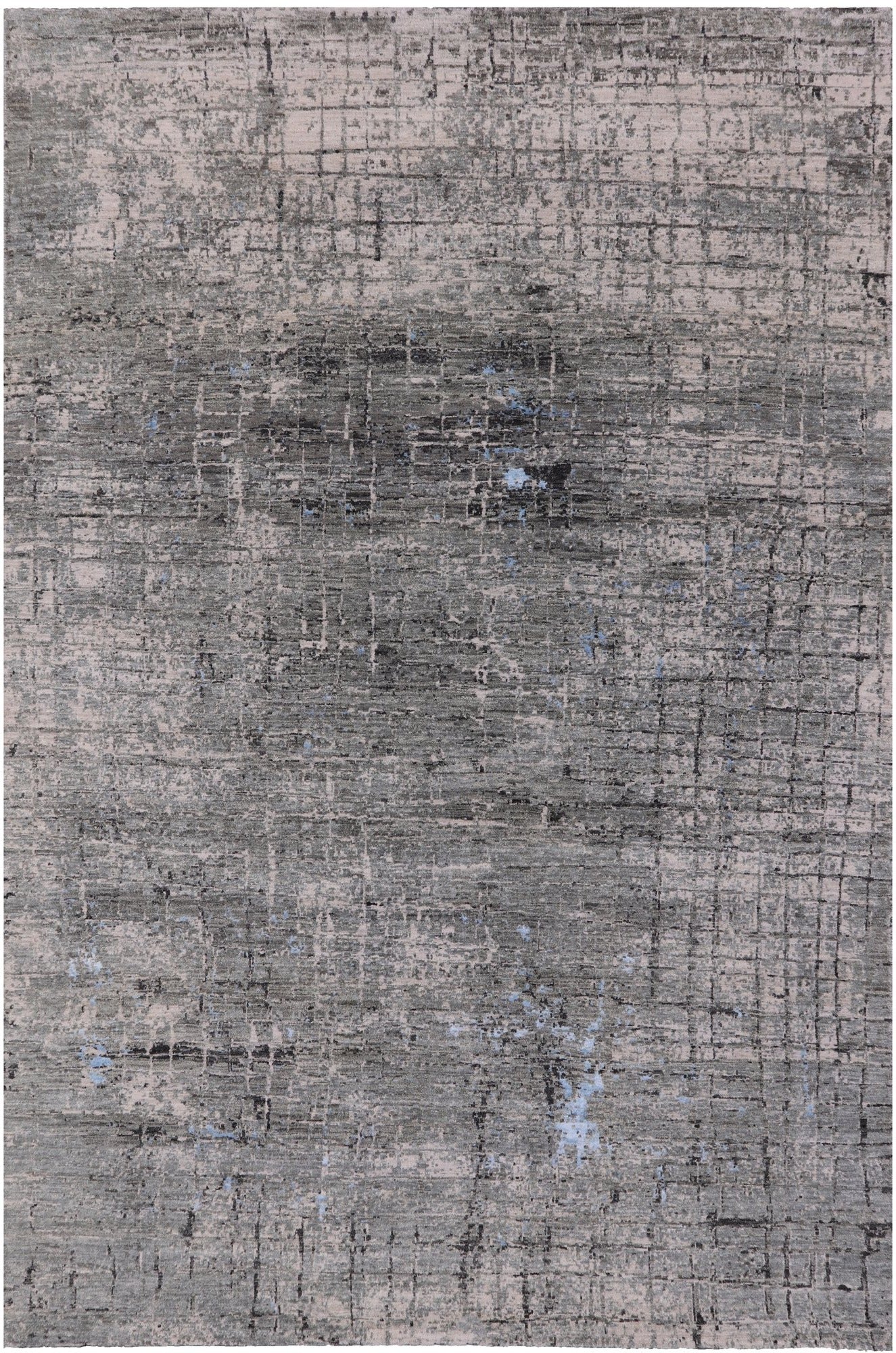 Modern Hand Knotted Wool & Silk Rug - 6' 2" X 9' 0" - Golden Nile