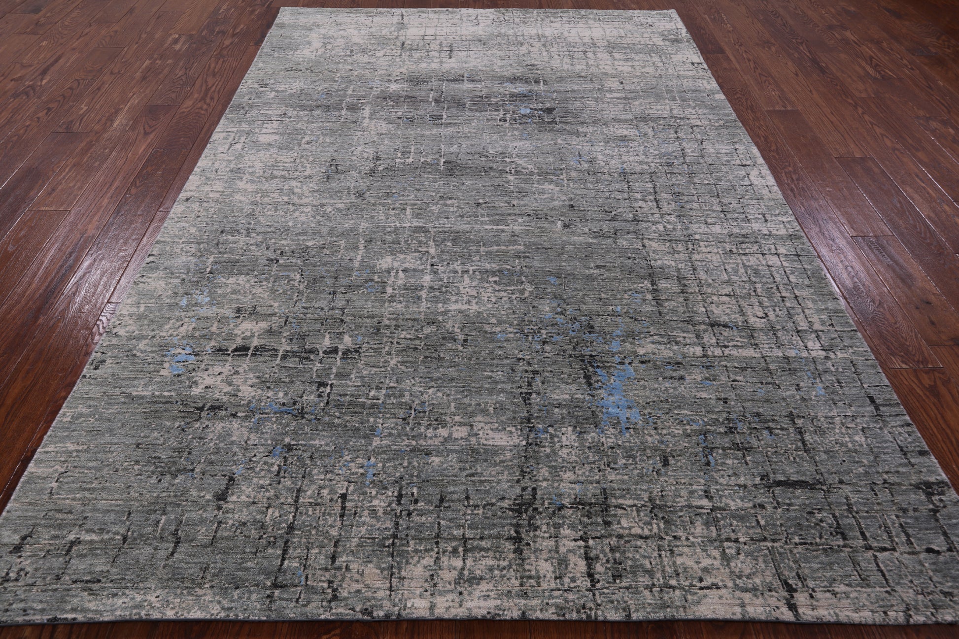 Modern Hand Knotted Wool & Silk Rug - 6' 2" X 9' 0" - Golden Nile
