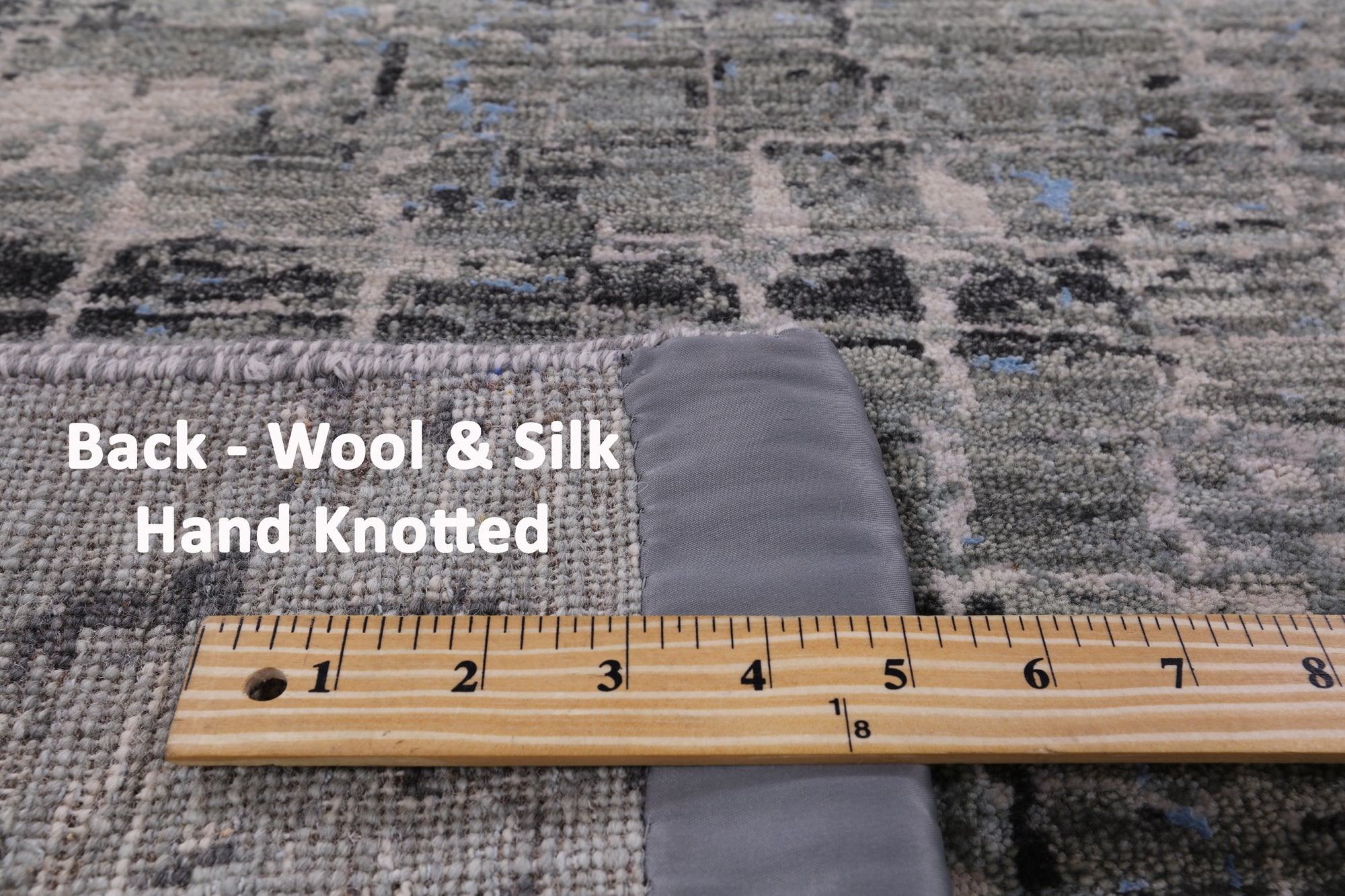 Modern Hand Knotted Wool & Silk Rug - 6' 2" X 9' 0" - Golden Nile