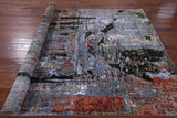 Modern Hand Knotted Wool & Silk Rug - 6' 1" X 9' 1" - Golden Nile