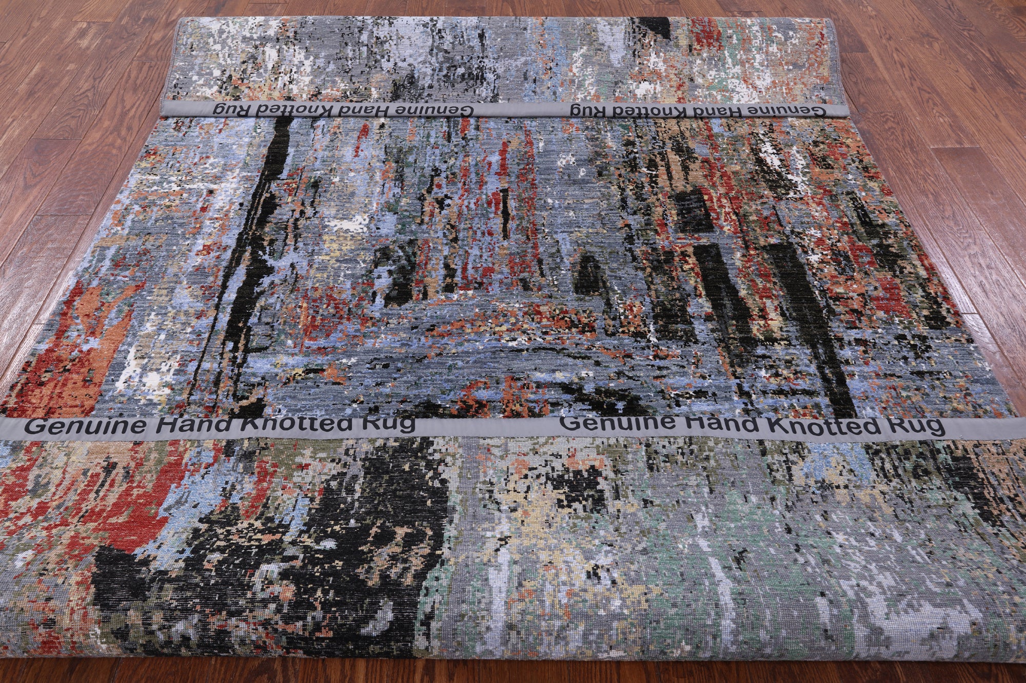 Modern Hand Knotted Wool & Silk Rug - 6' 1" X 9' 1" - Golden Nile