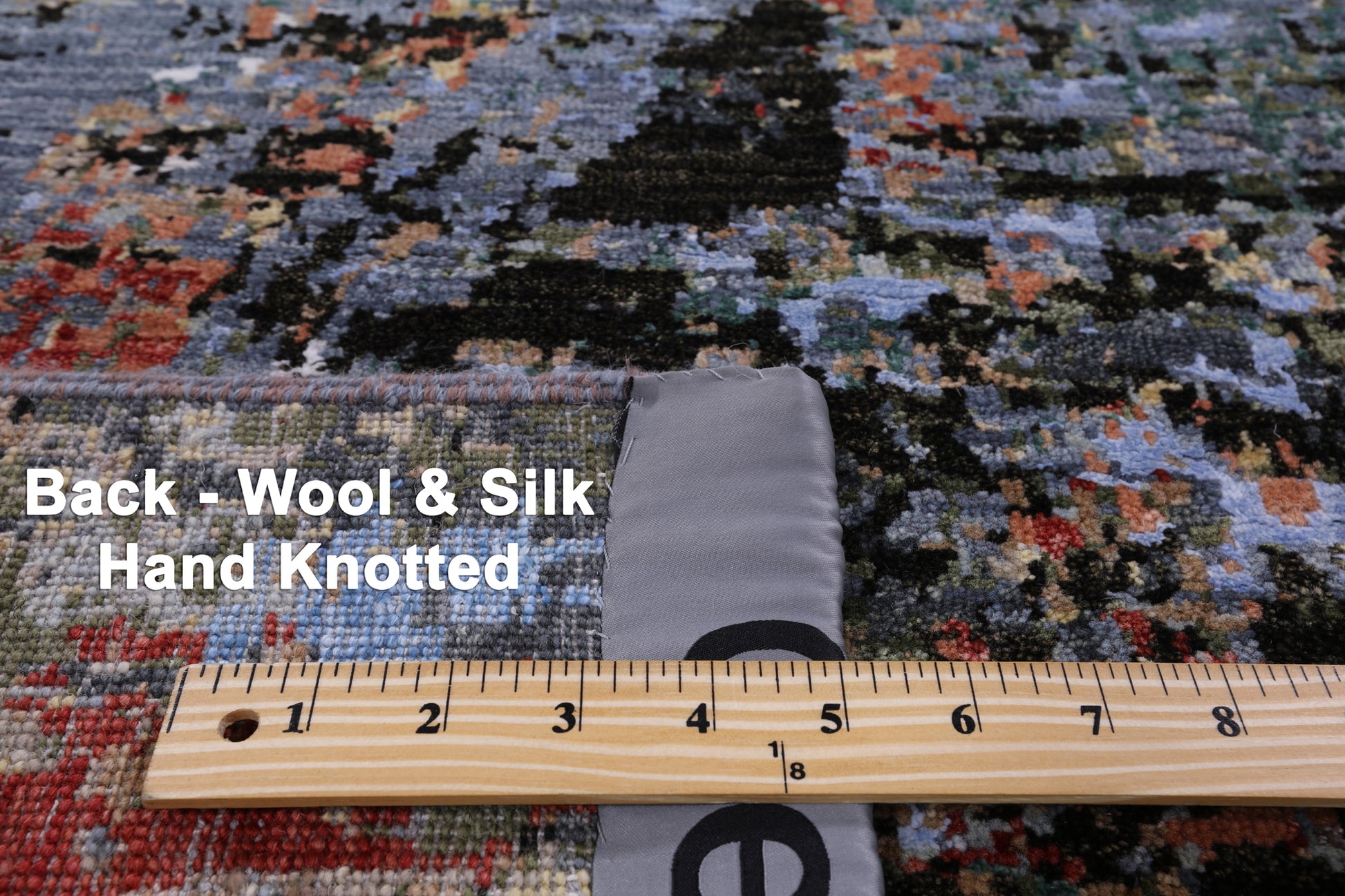 Modern Hand Knotted Wool & Silk Rug - 6' 1" X 9' 1" - Golden Nile