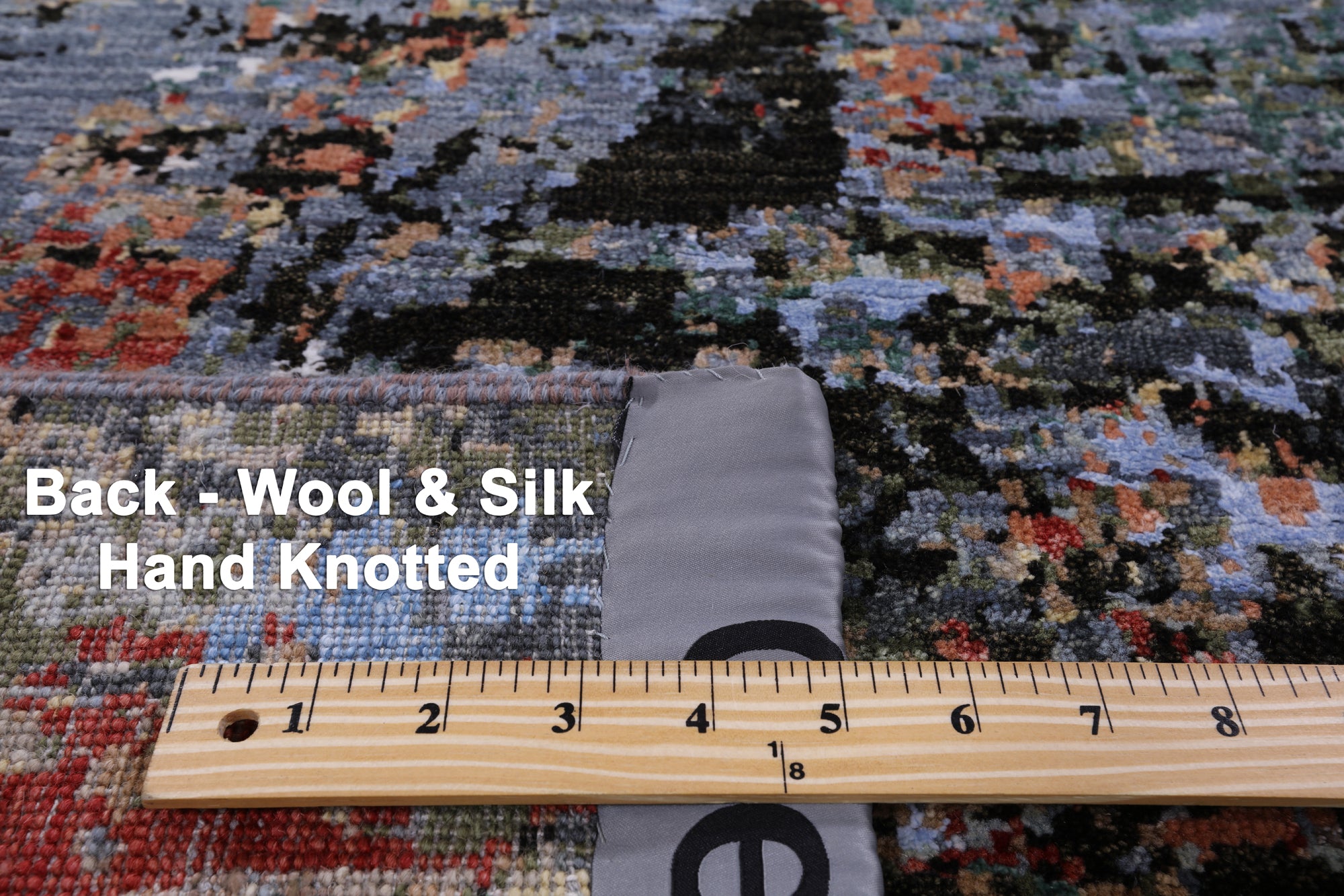 Modern Hand Knotted Wool & Silk Rug - 6' 1" X 9' 1" - Golden Nile