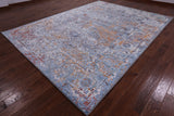 Modern Handmade Wool & Silk Rug - 9' 0" X 12' 0" - Golden Nile