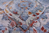 Modern Handmade Wool & Silk Rug - 9' 0" X 12' 0" - Golden Nile