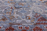 Modern Handmade Wool & Silk Rug - 9' 0" X 12' 0" - Golden Nile