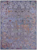 Modern Hand Knotted Wool & Silk Rug - 9' 0" X 12' 0" - Golden Nile