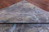 Modern Hand Knotted Wool & Silk Rug - 9' 0" X 11' 11" - Golden Nile